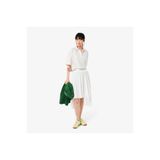 Lacoste Kadın Flare Fit Pileli Beyaz Etek