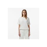 Lacoste Kadın Loose Fit Bisiklet Yaka Krem T-Shirt
