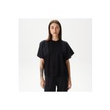 Lacoste Kadın Loose Fit Bisiklet Yaka Siyah T-shirt