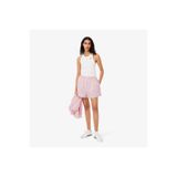 Lacoste Kadın Loose Fit Çizgili Pembe Şort