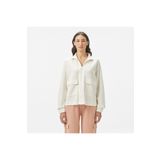 Lacoste Kadın Loose Fit Fermuarlı Beyaz Sweatshirt