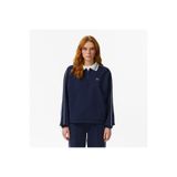 Lacoste Kadın Loose Fit Polo Yaka Lacivert Sweatshirt