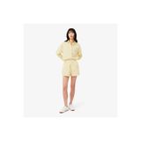 Lacoste Kadın Oversize Fit Çizgili Sarı Şort