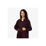 Lacoste Kadın Oversize Fit Kadife Bordo Gömlek