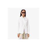 Lacoste Kadın Regular Fit Beyaz Gömlek