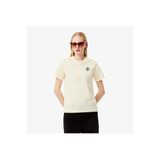 Lacoste Kadın Regular Fit Bisiklet Yaka Sarı T-shirt