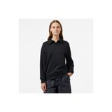 Lacoste Kadın Regular Fit Fermuarlı Dik Yaka Siyah Sweatshirt