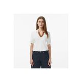 Lacoste Kadın Regular Fit Kısa Kollu Polo Yaka Krem Triko