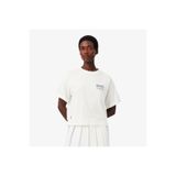 Lacoste Kadın Relaxed Fit Baskılı Beyaz T-Shirt