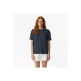 Lacoste Kadın Relaxed Fit Bisiklet Yaka Koyu Gri T-Shirt