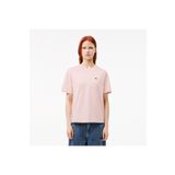 Lacoste Kadın Relaxed Fit Bisiklet Yaka Pembe T-shirt