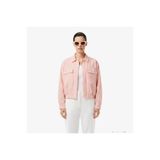 Lacoste Kadın Relaxed Fit Çizgili Pembe Ceket