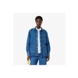 Lacoste Kadın Relaxed Fit Denim Lacivert Ceket