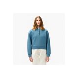 Lacoste Kadın Relaxed Fit Polo Yaka Mavi Sweatshirt