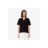 Lacoste Kadın Relaxed Fit Siyah Polo