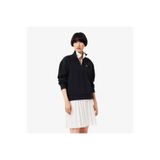 Lacoste Kadın Relaxed Fit Yarım Fermuarlı Lacivert Sweatshirt