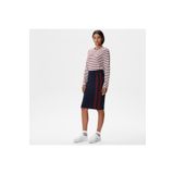 Lacoste Kadın Skinny Fit Çizgili Lacivert Etek