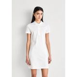 Lacoste Kadın Slim Fit Kısa Kollu Polo Yaka Beyaz Elbise
