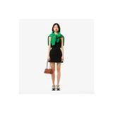 Lacoste Kadın Slim Fit Kolsuz Siyah T-Shirt