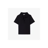 Lacoste Kadın Truvakar Kollu Siyah Gömlek