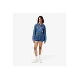 Lacoste Kadın Wide Leg Denim Lacivert Şort