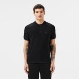 Lacoste Kısa Kollu Polo Yaka Regular Fit Erkek Triko Örme T-shirt Siyah