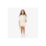 Lacoste Kız Çocuk Çizgili Bej Şort