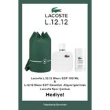 Lacoste L.12.12 Blanc EDP 100 ml Parfüm + Deodorant Stick 75 gr & Spor Çantası Erkek Set