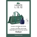 Lacoste L.12.12 Bleu 50 ml & L.12.12 Blanc EDT 50 ml & Erkek Seyahat Çantası
