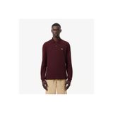 Lacoste L.12.12 Erkek Classic Fit Uzun Kollu Bordo Polo