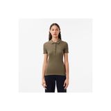 Lacoste L.12.D Kadın Slim Fit Organik Pamuk Haki Polo