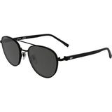 Lacoste L 271S 002 54 Unisex Oval Siyah Metal Güneş Gözlüğü