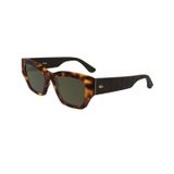 Lacoste L 6053S 214 52 Kadın Cat Eye Kırçıllı Kahverengi Kemik Güneş Gözlüğü