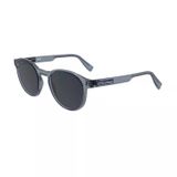 Lacoste L 6055S 038 51 Unisex Oval Şeffaf Gri Kemik Güneş Gözlüğü