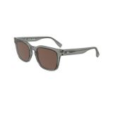 Lacoste L 6065S 035 54 Unisex Kare Şeffaf Gri Kemik Güneş Gözlüğü