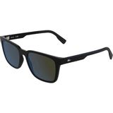 Lacoste L 6077S 001 55 Unisex Dikdörtgen Siyah Aynalı Kemik Güneş Gözlüğü