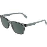 Lacoste L 6077S 035 55 Unisex Dikdörtgen Şeffaf Gri Kemik Güneş Gözlüğü
