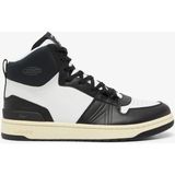 Lacoste L001 224.1 Mıd Leather Mens Sneaker Hakiki Deri Bilekli Erkek Günlük Spor Ayakkabı Siyah