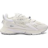 Lacoste L003 Neo Tech 125 1 Sma Mens Leather Sneaker Hakiki Deri Erkek Günlük Spor Ayakkabı Krem