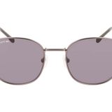 LACOSTE L251S Oval Güneş Gözlüğü, Semimatte Dark Gunmetal, Tek Boyut, Semimatte Koyu Top Metali, One Size