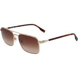 Lacoste L264S-710 58 Erkek Güneş Gözlüğü - Altın