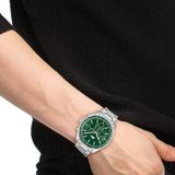 Lacoste LAC2011346 Erkek Kol Saati Metalik Çelik Kasa 3 ATM Suya Dayanıklı Yeşil Kadran