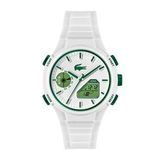 Lacoste Lac2011364 Beyaz Silikon Kordon Analog/Dijital Erkek Kol Saati