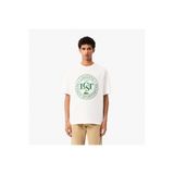 Lacoste Loose Fit Erkek Beyaz T-Shirt