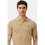 Lacoste Men's Classic Fit Polo T-Shirt Erkek Polo Yaka Tişört Krem