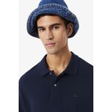 Lacoste Men's Loose Fit Kalın Pike Kumaş Polo T-Shirt Erkek Polo Yaka Tişört Lacivert