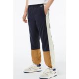 Lacoste Mens Regular Fit Color Blocked Colorful Woven Sweatpants Erkek Dokuma Eşofman Altı Lacivert Krem