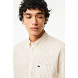 Lacoste Men's Regular Fit Yellow Shirt Standart Kesim Erkek Keten Gömlek Sarı