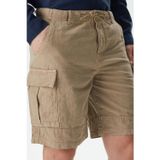 Lacoste Mens Relaxed Fit Brown Bermuda Shorts Erkek Kargo Cepli Rahat Kesim Pamuk Keten Şort Kahve