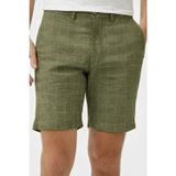 Lacoste Men's Slim Fit Bermuda Shorts Erkek Dar Kesim Keten Bermuda Şort Haki